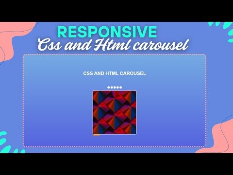 Responsive Image Carousel Using Only HTML & CSS | No JavaScript Needed!