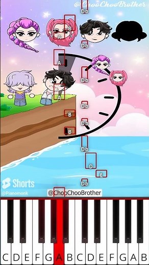 POV Perfect Angle Challenge – Rumi, Mira vs Zoey (@ChooChooBrother) - Octave Piano Tutorial