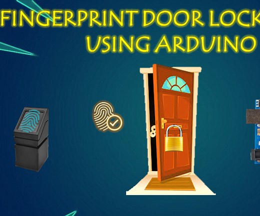 Simple Fingerprint Door Lock System Using R307 Fingerprint Sensor & Arduino