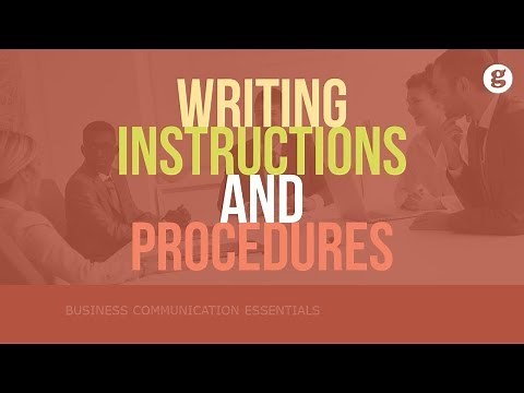 How to Write Instructions