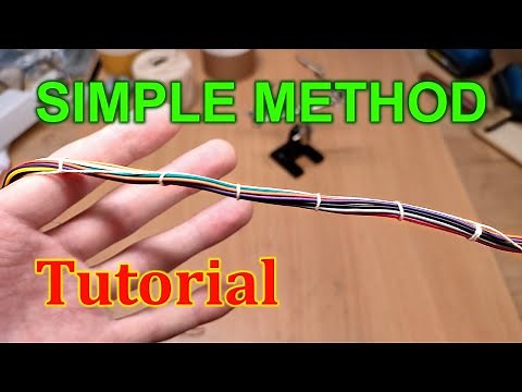 Cable lacing the easy way - spot tie and running stitches tutorial