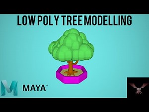 easy low poly tree modelling in maya