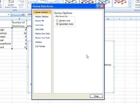 Creating Charts in Microsoft Excel 2007
