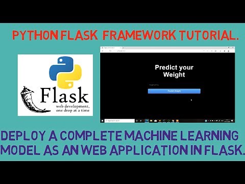 ML model Building in Python & Deployment in Flask explained!!!