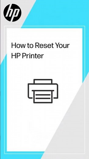 How to reset your HP printer #shorts