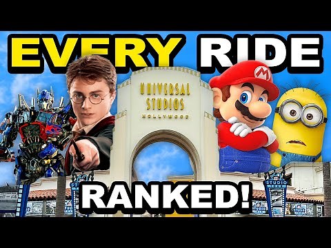 Every Ride at Universal Studios Hollywood RANKED!