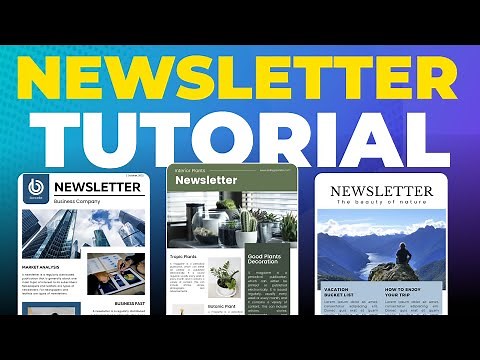 Canva Newsletter Tutorial | How To Create Newsletter on Canva