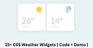 15  CSS Weather Widgets - Code   Demos