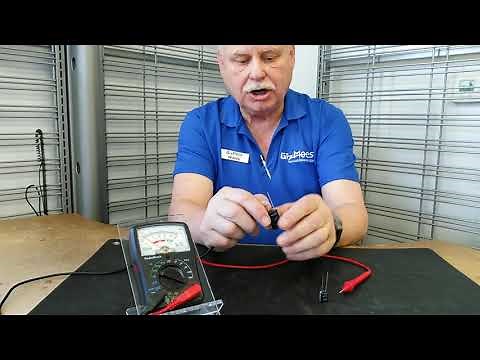 How to test a capacitor for continuity.