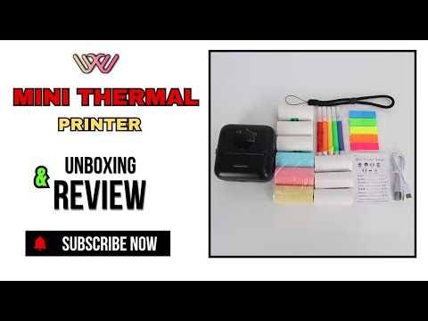 HuiJuKeJi Wireless Mini Sticker Printer | Portable Pocket Printer Unboxing & Review