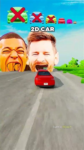 Big & Small Cars vs Yamal, Ronaldo, Messi, Mbappé trap