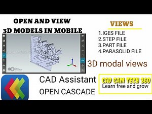 3D model viewer in mobile # iges stp file viewers