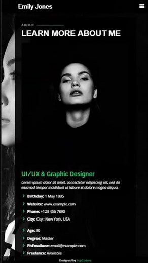 Personal Portfolio Website in HTML, CSS AND JS with Free Source Code | Modern Responsive Design