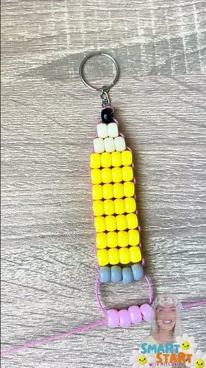 How To Make a Cute Beaded Pencil Keychain!