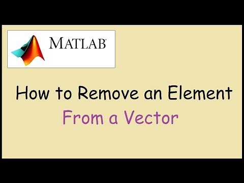 How to remove an element from a vector in Matlab