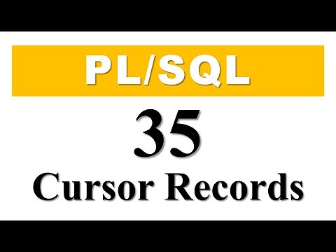 PL/SQL tutorial 35: Cursor Based Record Datatype Variable in Oracle Database By Manish Sharma