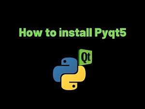 How to install Pyqt5 in Python?