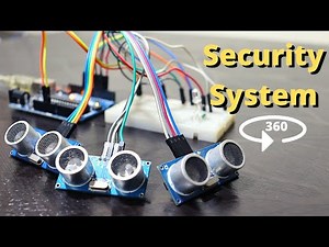 Multiple Ultrasonic sensor security system with Arduino uno | makeloGy | v-13