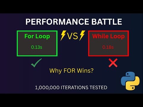 Python For vs While: Which Loop Is Actually Faster?