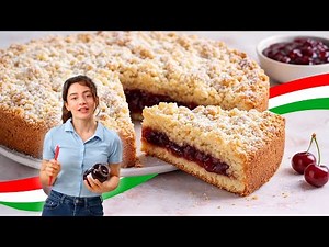 Italian crumb cake 🇮🇹 Quick, easy & so delicious!