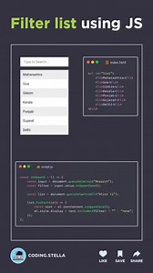 2.1K views · 1.9K reactions | JavaScript Filter List JavaScript...