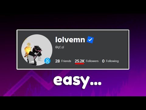 How to get A LOT OF FOLLOWERS in Roblox. (EASY)
