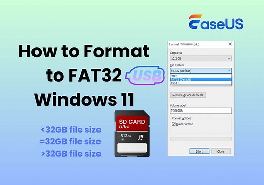 How to Format to FAT32 Windows 11 | 4 Ways🔥