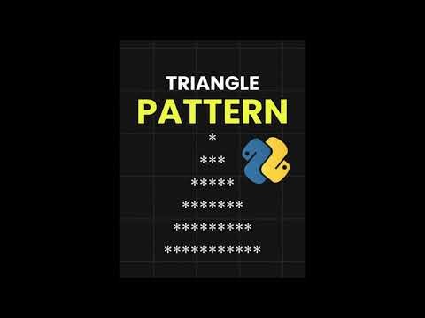 Triangle Star Pattern in Python | Star Pattern Printing Tutorial #Python #pattern #StarPattern