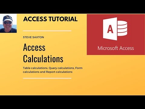 Calculations in Microsoft Access, table, form, query and report calculations