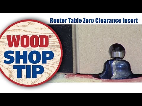 How To Make A Router Table Zero Clearance Insert - WOOD magazine