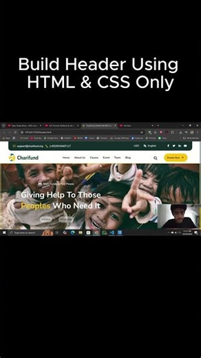 How to Build Header with Pure HTML and CSS