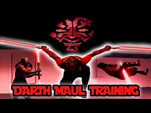 Darth Maul Lightsaber Training | Star Wars In Real Life | Flips & Kicks