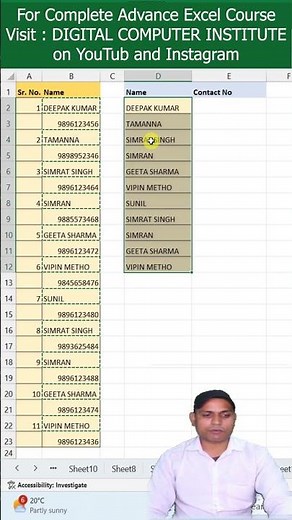 how to separate text and number in excel #excelshorts #exceltipsandtricks #shortsfeed