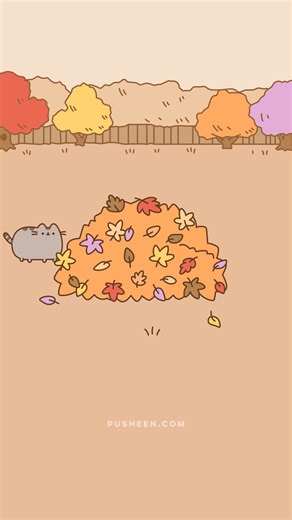 Pusheen on Instagram: "🍂 🍁 ✨ #Pusheen"