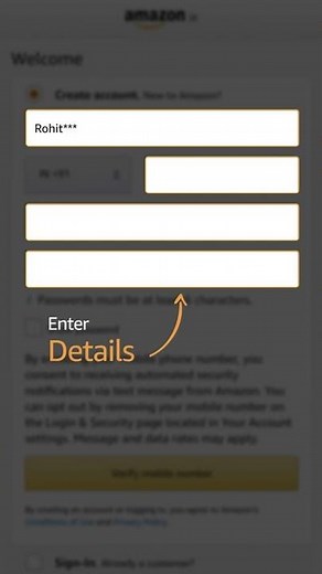 How to create a New Account on Amazon? | English