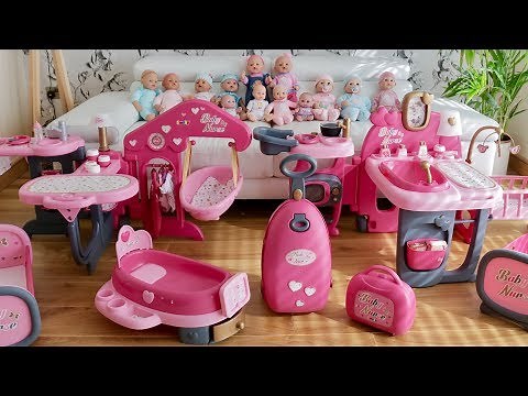 Baby Dolls Nursery Center Setup & Play | Baby Born & Annabell Care Routine (+Nursery Rhymes)
