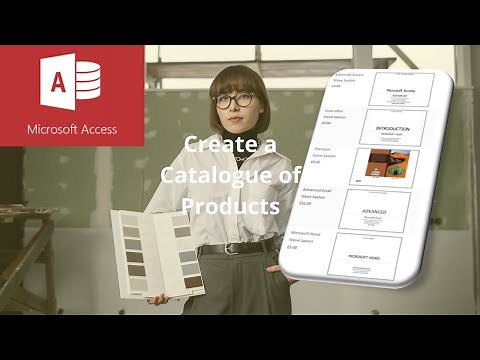 How to create a catalogue of products in Microsoft Access