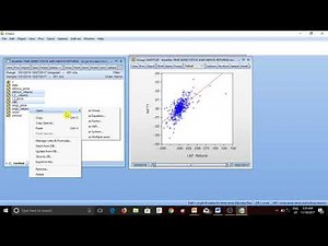 Graphs, Descriptives and Correlation in EViews 8
