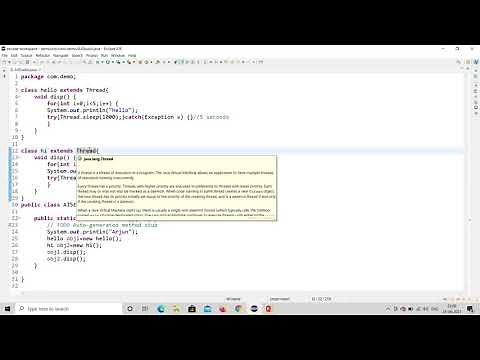 Java Multithreading Tutorial Practical | Java Tutorial | Eclipse