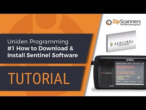 Uniden Police Scanner Programming #1 How to Download & Install Sentinel Software