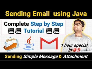 Java Email Tutorial | Sending Attachment | Sending Text | Java Mail Tutorial in one video HINDI