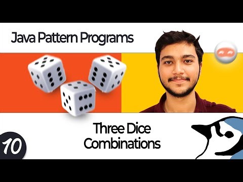 Dice Combinations Program in Java | Triple Dice Explained Step by Step