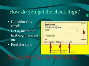 How to Calculate the Check Digit of a Routing Number from an Illegible Check