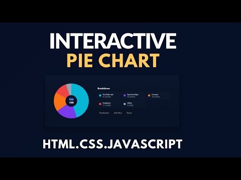 Build an Interactive Pie Chart with HTML, CSS & JavaScript, Dynamic Data & Tooltips
