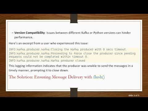 How to Resolve Kafka Python Message Sending Issues