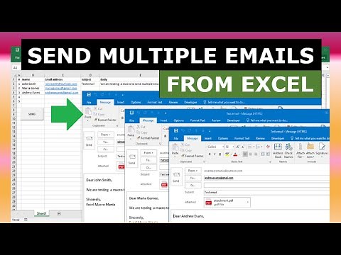 Send Multiple Emails From Excel