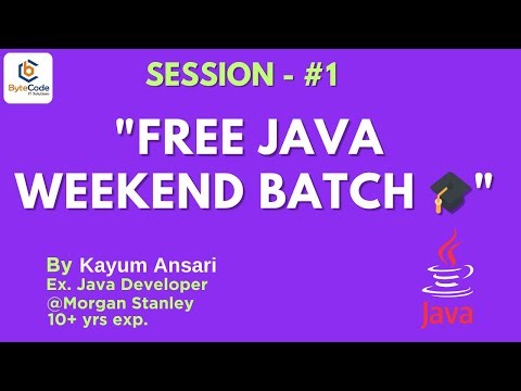 🔥 Java Programming Full Course in Hindi (Free Weekend Classes) |Java Tutorial by Kayum Sir –ByteCode