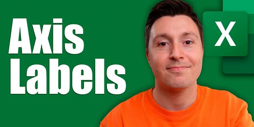 How to Add Axis Labels in Excel Charts (X and Y Titles)