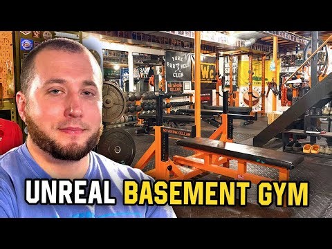 Fully Loaded Basement Gym Tour - Powerlifter's Dream!