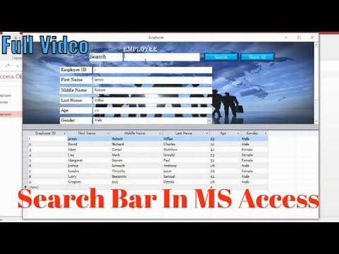 How to Create Search Bar For Form In MS ACCESS Full Tutorial Easy